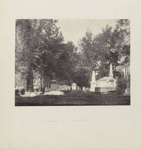 Batavia - Cemetery, Woodbury &Page, 1863 - 1866 Canvas Print