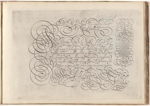 Writing example: Al mag. Sig. Henrico den Haen (...), Simon Frisius, 1608 Canvas Print