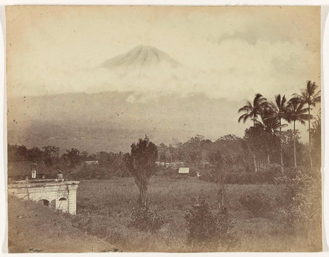 Ardjoen Mountains / high 10350 VT / Border of Surabaya / and Passaroean, anonymous, 1880 - 1888 Canvas Print