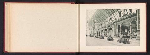 Exhibition of France and Belgium in the building for engineering during the World's Columbian Exposition in Chicago in 1893, Charles Dudley Arnold, 1893 Canvas Print