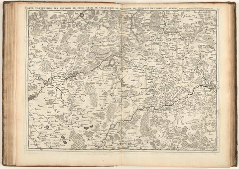 Map of Hainaut and Northern France, 1706, Jacobus Harrewijn, 1706 Canvas Print