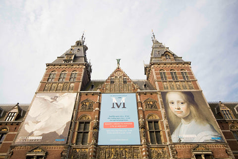 North façade with banners, 2007 Canvas Print