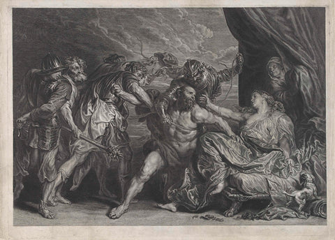 Samson and Delilah, Hendrik Snyers, 1635 - 1644 Canvas Print