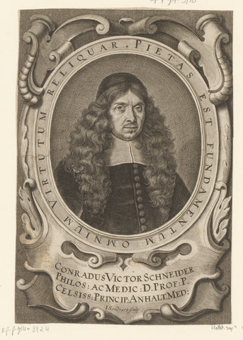 Portret van Conrad Victor Schneider, Jakob von Sandrart, c. 1660 Canvas Print