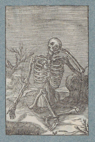 Child in Skeleton of Death, Christopher of Sichem (II), 1628 Canvas Print