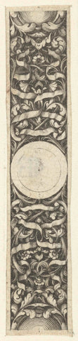 Strip with round medallion, Jacques Vauquer, after 1631 - before 1676 Canvas Print