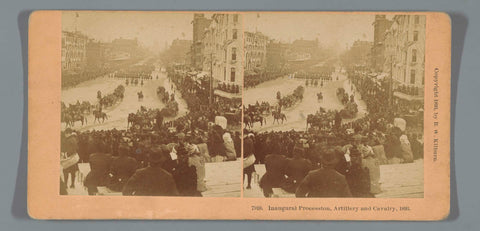 Inauguration of the second term of President Grover Cleveland, Washington D.C., Benjamin West Kilburn, 1893 Canvas Print