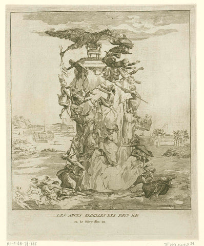 De opstandige engelen van de Nederlanden, anonymous, 1787 - 1790 Canvas Print