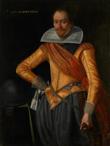 Portrait of a Captain with the Surname Ripperda, anonymous, c. 1615 - c. 1620 Canvas Print