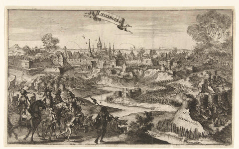 Siege of Luxembourg by the French, 1684, Coenraet Decker, 1684 Canvas Print