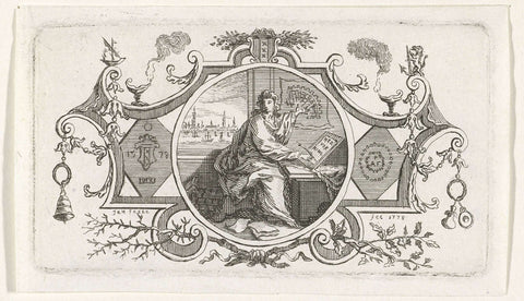 Vignette on the second centenary of the Alteratie in Amsterdam, 1778, Jan Fokke, 1778 Canvas Print