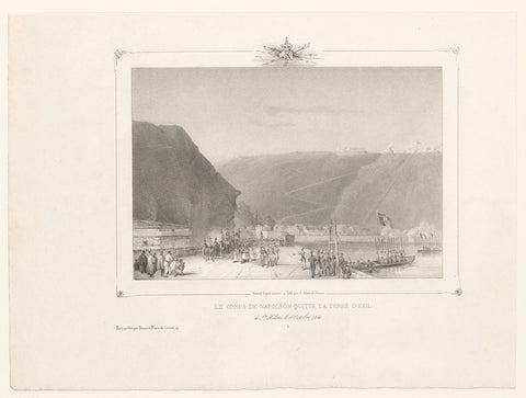 Napoleon's body leaves the island of Saint Helena, Victor Adam, 1840- 1841 Canvas Print