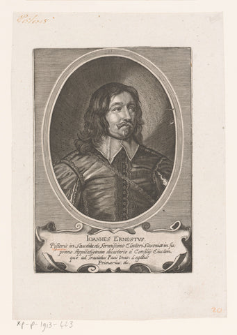 Portret van Johann Ernst von Pistoris von Seusslitz, Matthäus Merian (I), 1652 Canvas Print