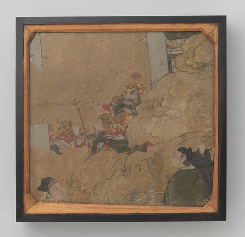 Fragment of a mural, anonymous, 1279 - 1368 Canvas Print