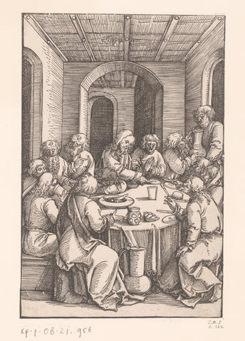 Last Supper, anonymous, Hans Schäufelein, 1506 - 1507 Canvas Print