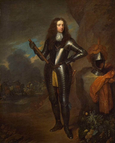 William III (1650-1702), Prince of Orange and since 1689, King of England, Caspar Netscher (copy after), 1670 - 1733 Canvas Print