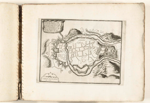 Map of Besançon, c. 1702, anonymous, 1702 - 1703 Canvas Print