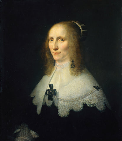 Portrait of Cornelia Tedingh van Berckhout (1614-80), Michiel Jansz van Mierevelt (copy after), 1648 Canvas Print