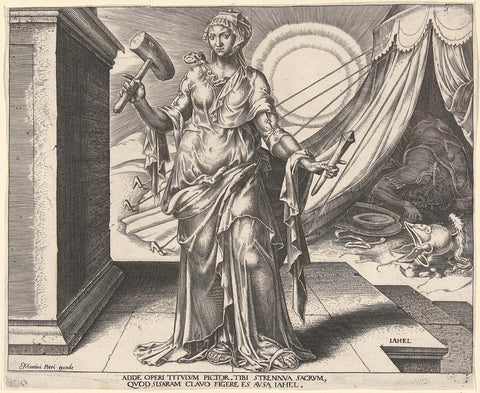 Jaël, Philips Galle, c. 1560 - c. 1570 Canvas Print