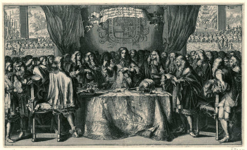 William III sworn in as Captain-General, 1672, anonymous, 1672 - 1685 Canvas Print