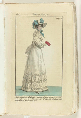 Journal des Dames et des Modes 1823, Costume Parisien (2170), anonymous, 1823 Canvas Print