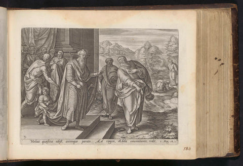 Elijah for the second time with King Ahab, anonymous, Jan Snellinck (I), 1646 Canvas Print