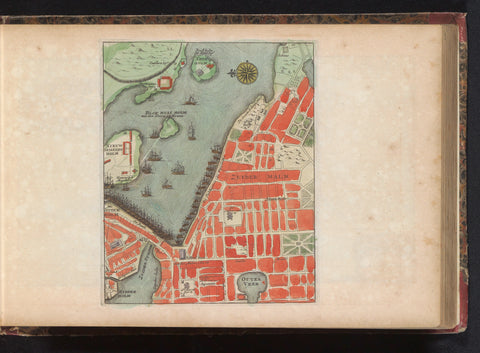 Map of Stockholm, anonymous, 1735 Canvas Print