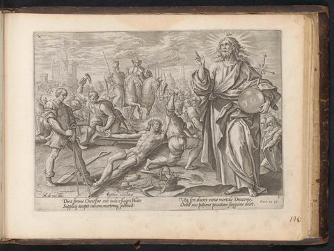 Crucifixion of Christ, anonymous, 1646 Canvas Print