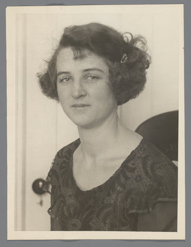 Portrait of Elsie Stewart, unknown, 1923 Canvas Print