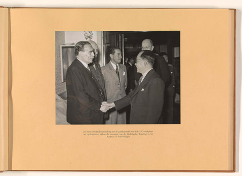 The first official introduction to the delegates of the R.T.C. took place on 19 August, during the reception of the Dutch government at the Kurhaus in Scheveningen, Government Information Service, 1949 Canvas Print