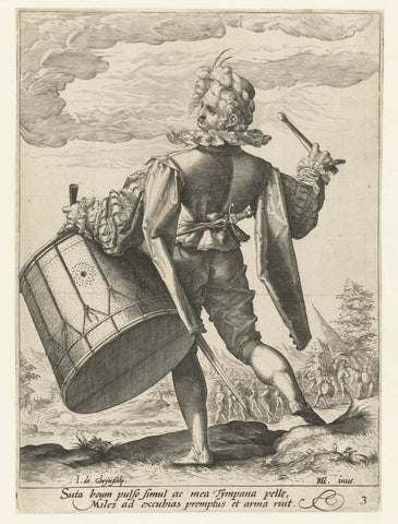 Tamboer, Jacob de Gheyn (II), 1587 Canvas Print