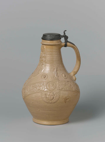 Jug with the coat of arms of the William of Orange, Anno Knütgen (attributed to workshop of), 1574 Canvas Print