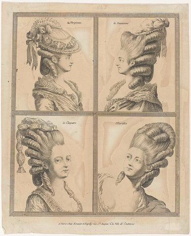 Gallerie des Modes et Costumes Français, 1776, A 5 : La Phrigienn (...), anonymous, 1776 Canvas Print