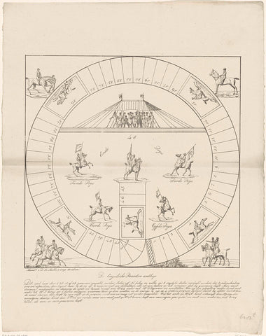 Wedrenspel, ca. 1835, D.K. Muller & Co., 1830 - 1835 Canvas Print