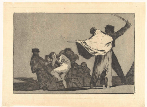 Famous Folly, Francisco de Goya, 1815 - 1820 Canvas Print