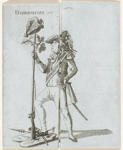 French cartoon on Dumouriez, 1793, anonymous, 1793 Canvas Print