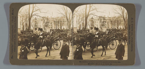 Crowd approaching for the inauguration of President William KcKinley, anonymous, H.C. White Co., 1901 Canvas Print