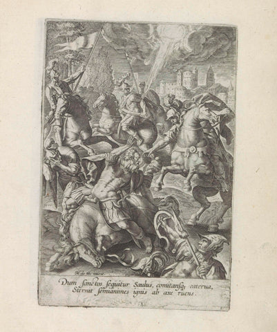 Conversion of Paulus, Maerten de Vos, 1591 - 1600 Canvas Print