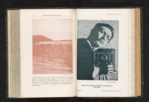 Reproduction of a print of a man with a camera, George Einbeck, 1899 Canvas Print