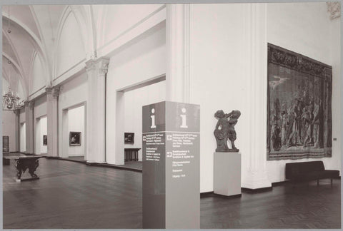 Hall of fame as seen from the front hall, in front is an information column, 1983 Canvas Print