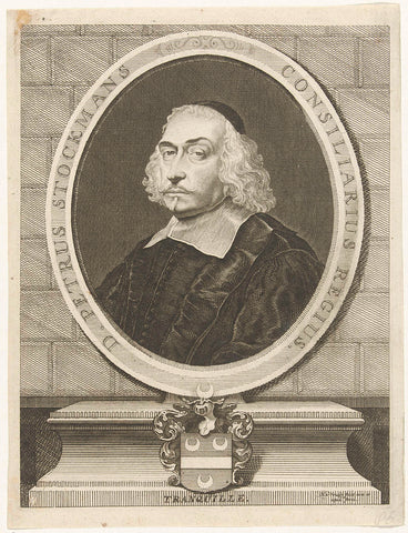 Portrait of Petrus Stockmans, Jacobus Harrewijn, c. 1698 Canvas Print