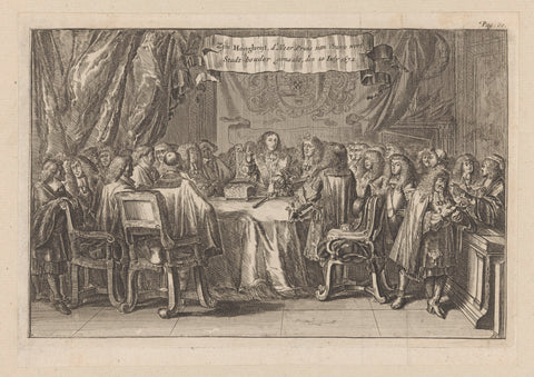 William III is sworn in as stadholder, 1672, anonymous, in or after 1674 Canvas Print