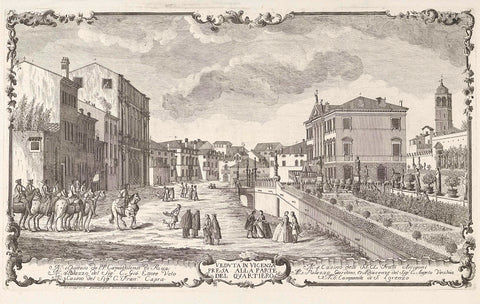 De Quartiero wijk in Vicenza, Cristoforo dall'Acqua, 1744-1787 Canvas Print