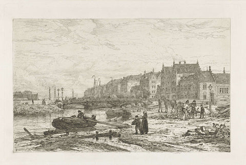 View of the Stadhouderskade, Johan Conrad Greive, 1847 - 1891 Canvas Print