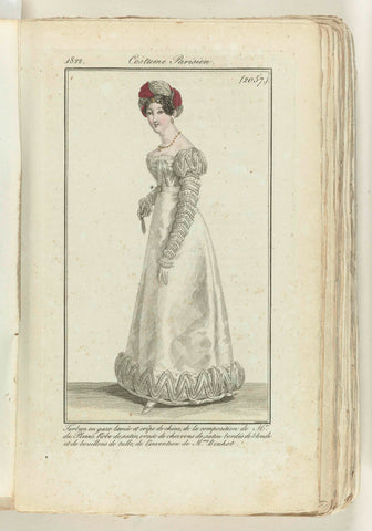 Journal des Dames et des Modes 1822, Costume Parisien (2057), anonymous, 1822 Canvas Print