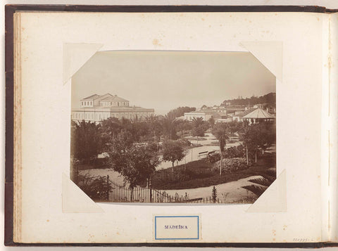 City park in Madeira, anonymous, c. 1885 - c. 1910 Canvas Print