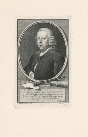 Portrait of Johannes Eusebius Voet, Jacob Houbraken, 1756 - 1780 Canvas Print