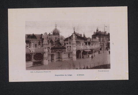 View of the Oriental pavilion of the 1905 World's Fair in Liège, anonymous, 1905 Canvas Print