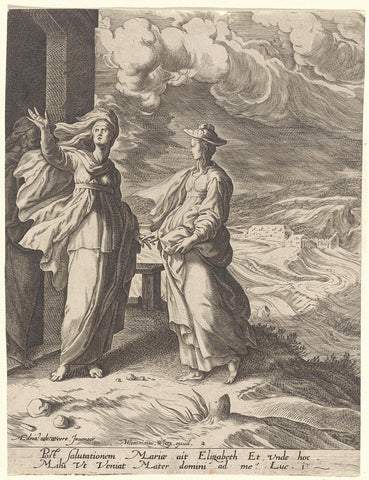 Visitation, Isaac Duchemin, 1573 Canvas Print