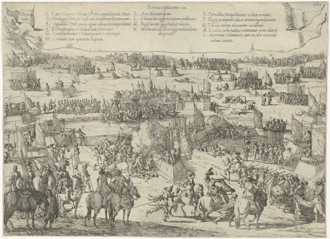 Conquest of Bonn, 1588, Jan Miel, 1645 - 1647 Canvas Print